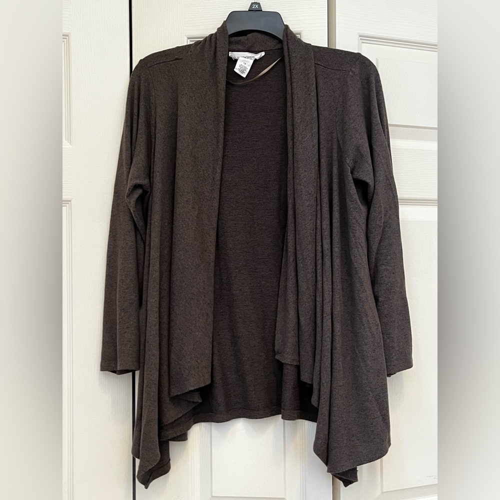 ⭐️EUC - Workshop Republic Clothing - Dark Gray Cardigan - Woman's Size XL